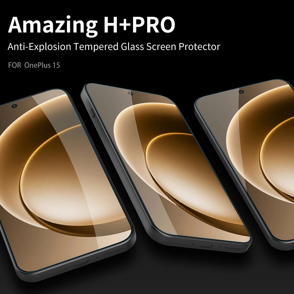 OnePlus 15 Screen Protector HD Clear Tempered Glass Film