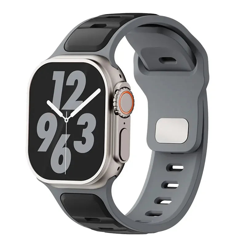 Skin-Friendly Soft Silicone Sport Band for Apple Watch