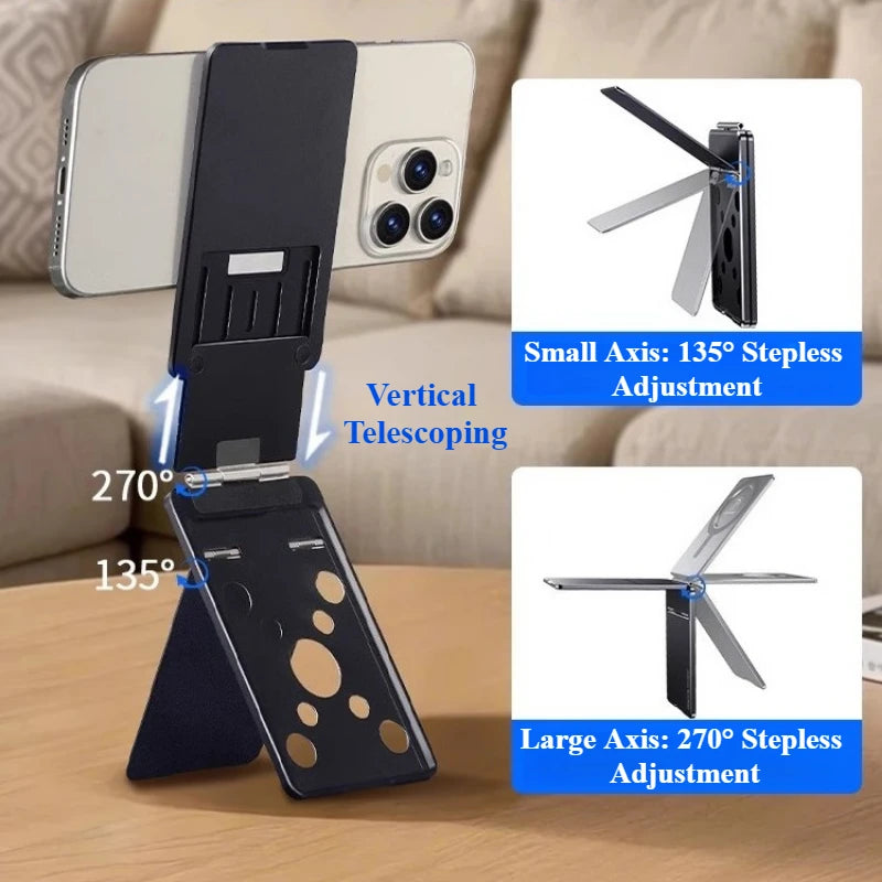 Aluminum Alloy Magnetic Card Holder Stand