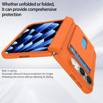 Spring-Loaded Hinge Protection Case with Card Slot for iPhone Duo