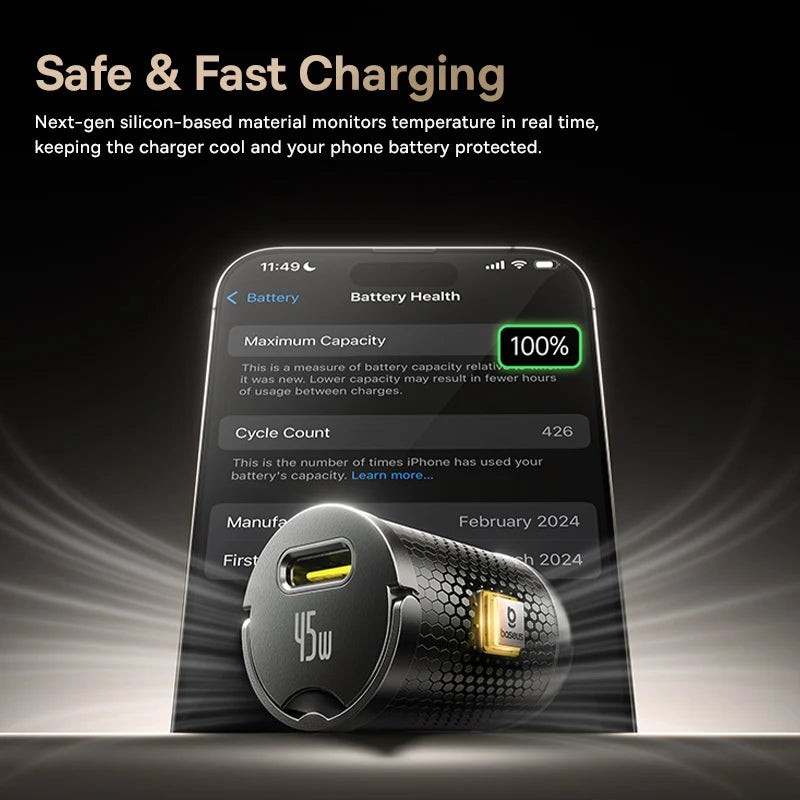 Baseus PrimeTrip VP2 45W Car Charger