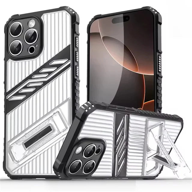 Shockproof Armor Matte Phone Case for iPhone 16 Series