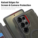 Samsung Galaxy S24 Series PU Leather Magnetic Wallet Flip Case