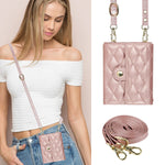 Crossbody Leather Wallet Case with Card Holder for Samsung Galaxy Z Flip 8
