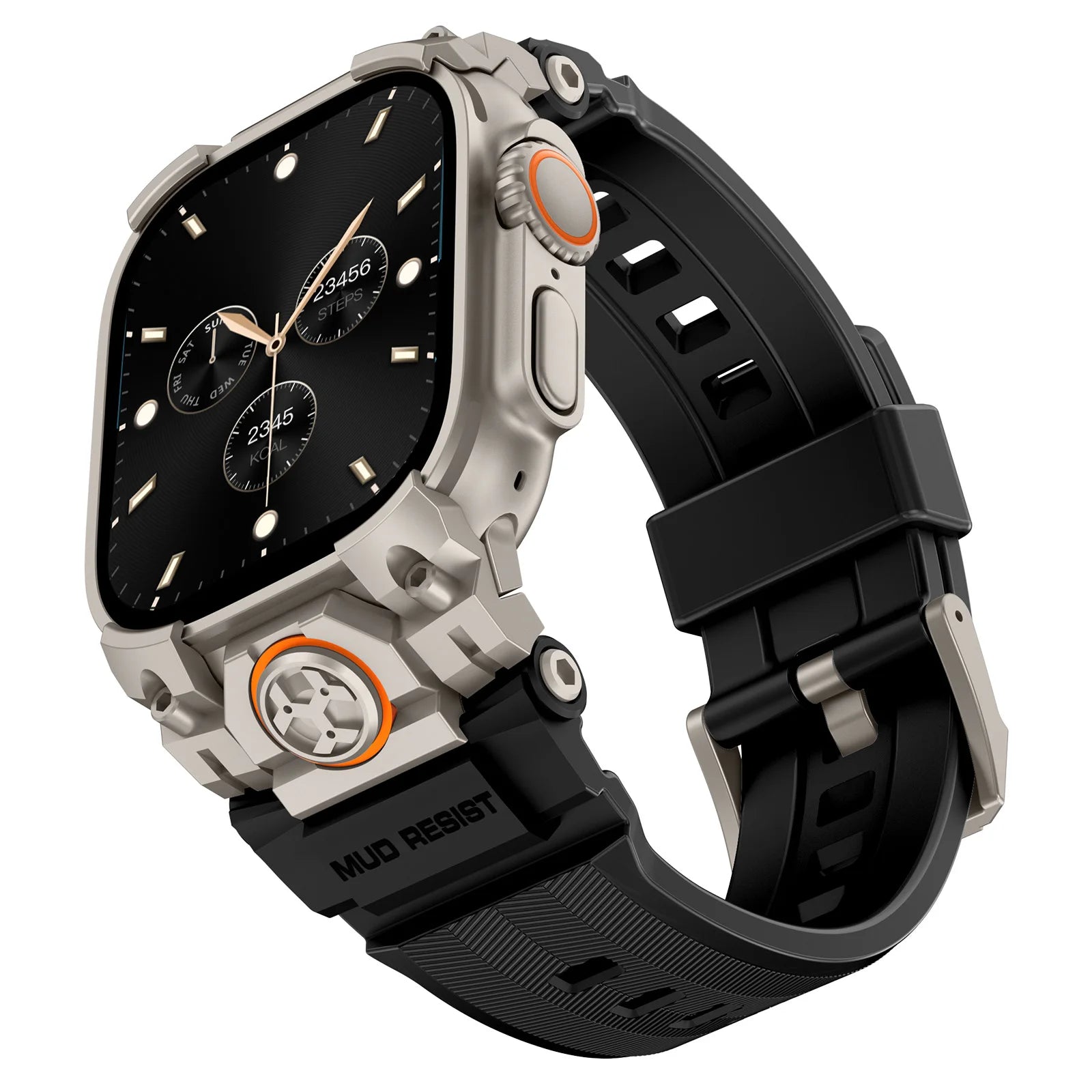 Rugged Armor Silicone Strap Replacement for Apple Watch Ultra 2