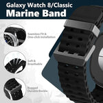 Breathable Ocean Silicone Sport Band for Samsung Galaxy Watch 8 & Galaxy Watch 8 Classic