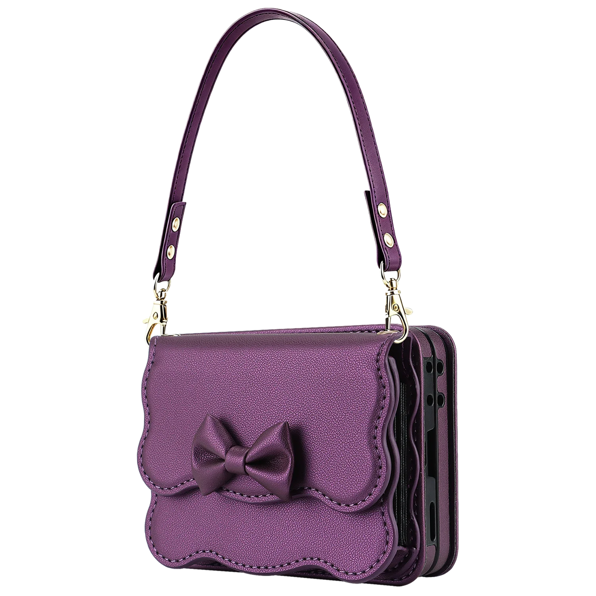 Shockproof Crossbody Wallet Case with Removable Strap for Samsung Galaxy Z Flip 8