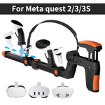 VR Gun Stock Attachment for Meta Quest 3/3S Controllers