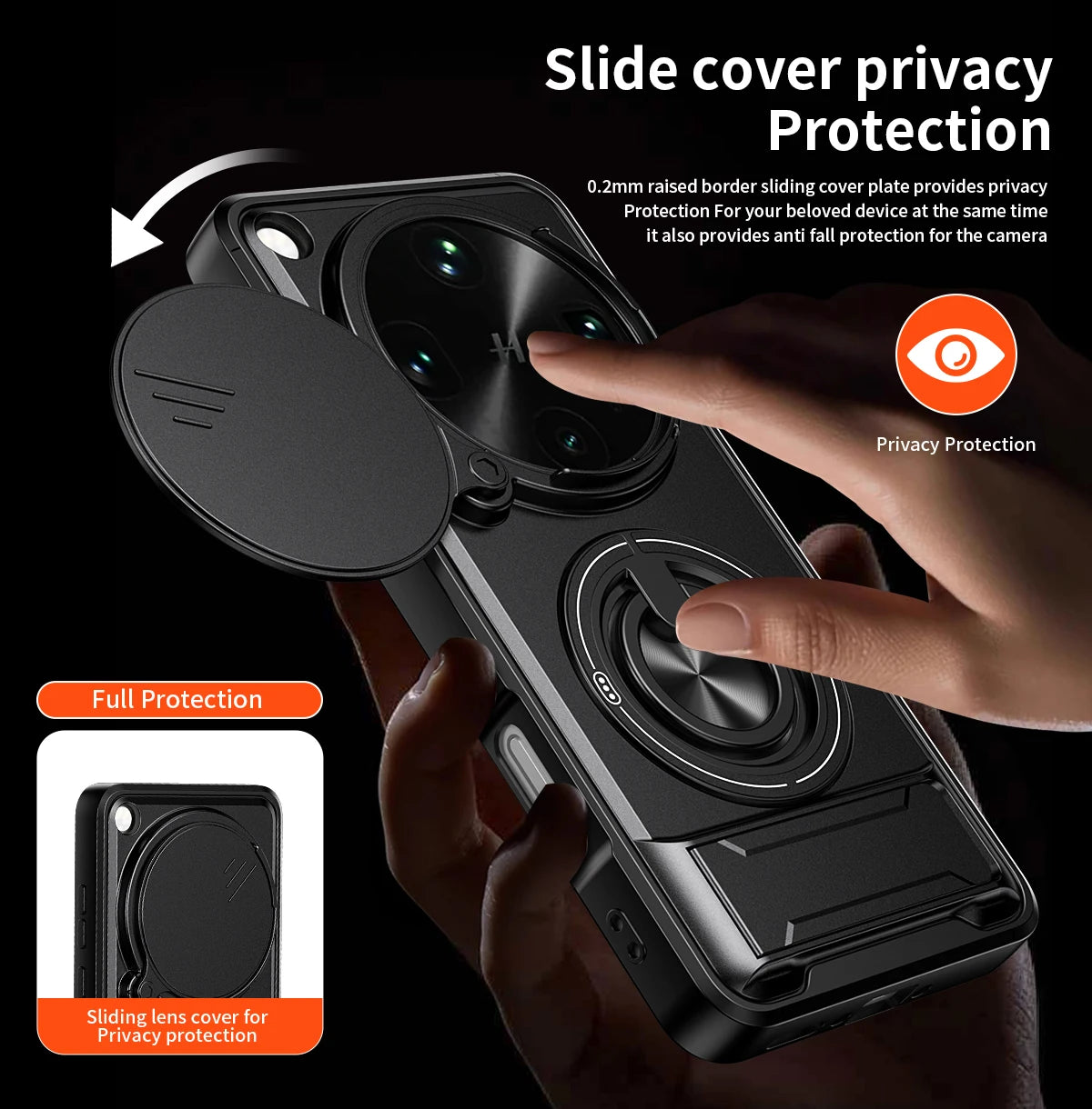 OPPO Find X9 Ultra Magnetic Case with Sliding Camera Protection