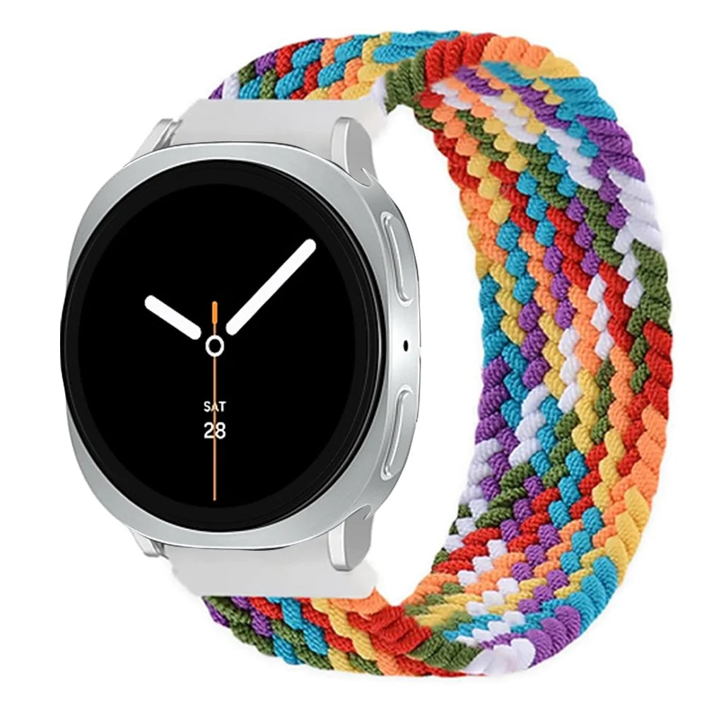 Braided Solo Loop Elastic Band for Samsung Galaxy Watch 8 / Galaxy Watch 8 Classic