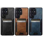Samsung Galaxy S26 Ultra Leather Wallet Case with Vertical Card Slots