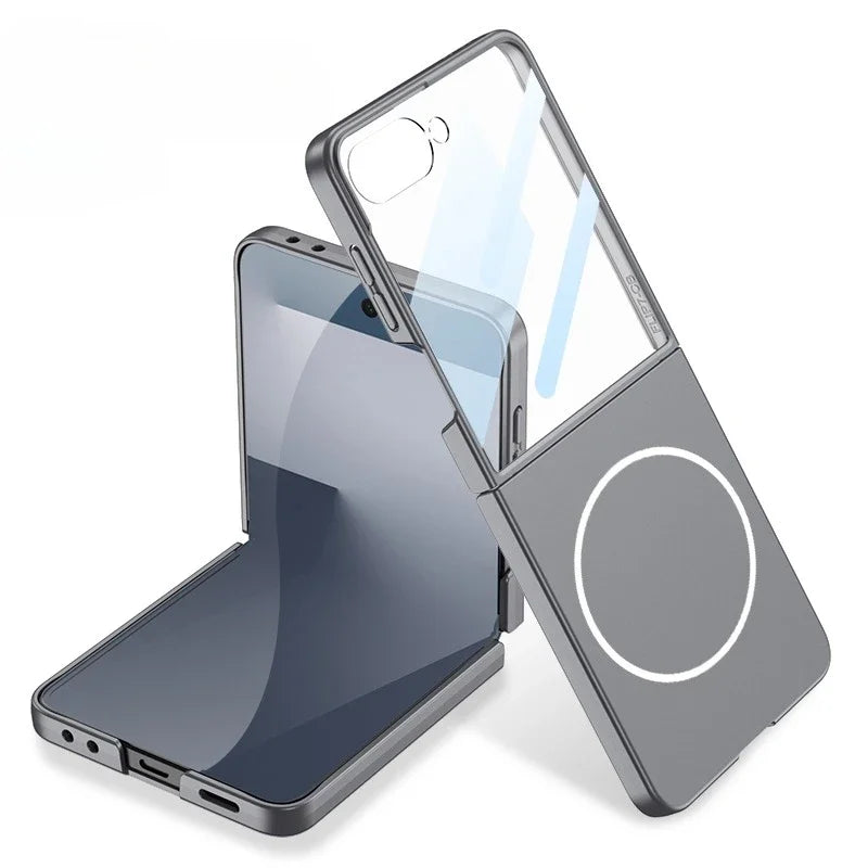 Luxury Slim Matte MagSafe Case with Built-in Screen Protector for Samsung Galaxy Z Flip 7