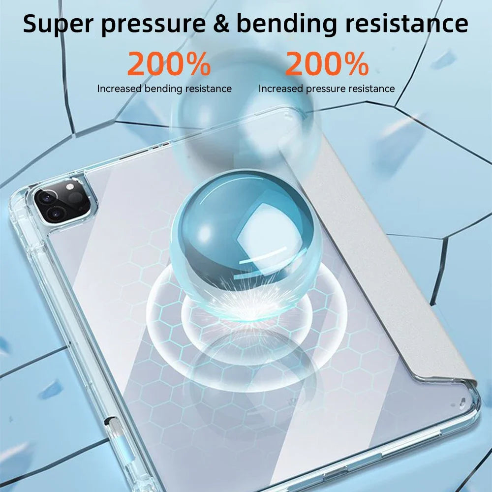 High Translucency Smart Case for iPad Pro M4 (2024)