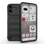 Shockproof Soft Silicone Bumper Case with Foldable Kickstand for Nothing Phone (4b)