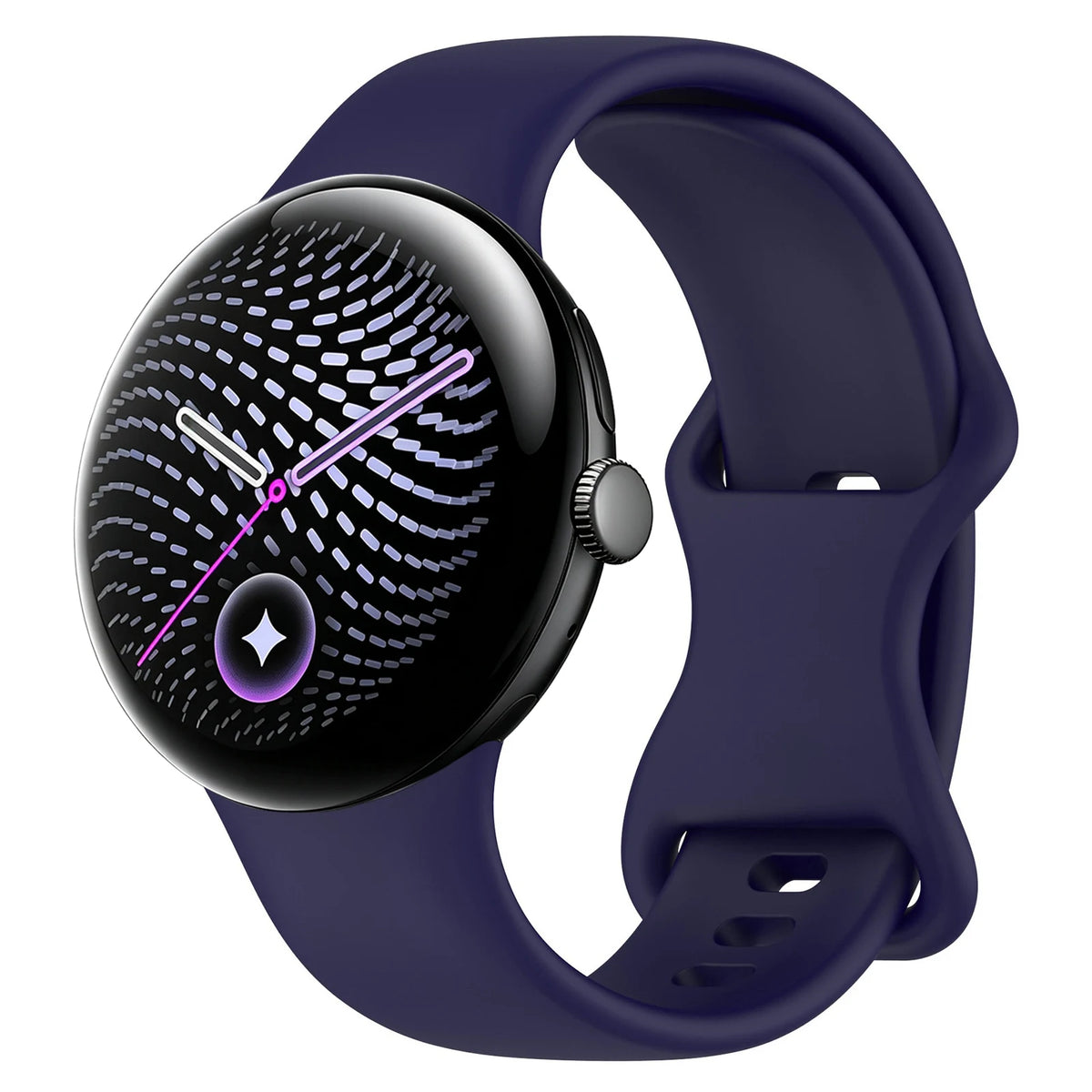 Silicone Quick-Release Watch Band with 8-Shape Anchor for Google Pixel Watch 3