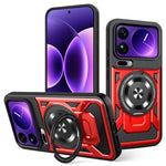 Xiaomi 17 Series Magnetic Armor Case with 360° Rotating Stand Bracket