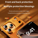 Hybrid Aluminum Alloy and Leather MagSafe Phone Case for iPhone 17 Series