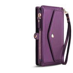 Crossbody Magnetic Leather Wallet Case for Samsung Galaxy S25 Series