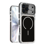 Luxury Two-Tone Border Clear MagSafe Case for iPhone 17 Series