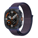 Breathable Nylon Weave Watchband with Hook-and-Loop Closure for Samsung Galaxy Watch Ultra 2