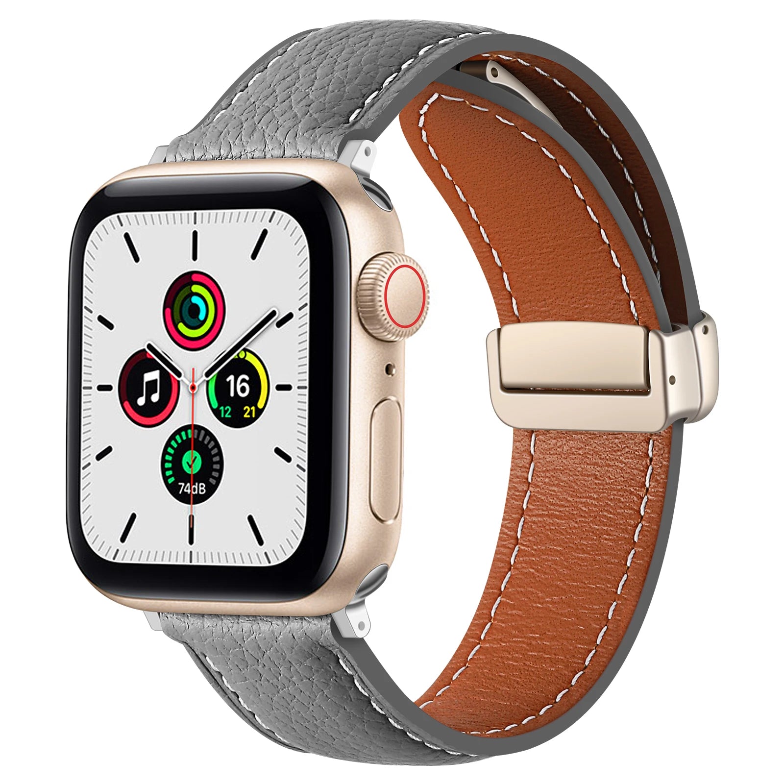 Premium Leather Bracelet Strap for Apple Watch