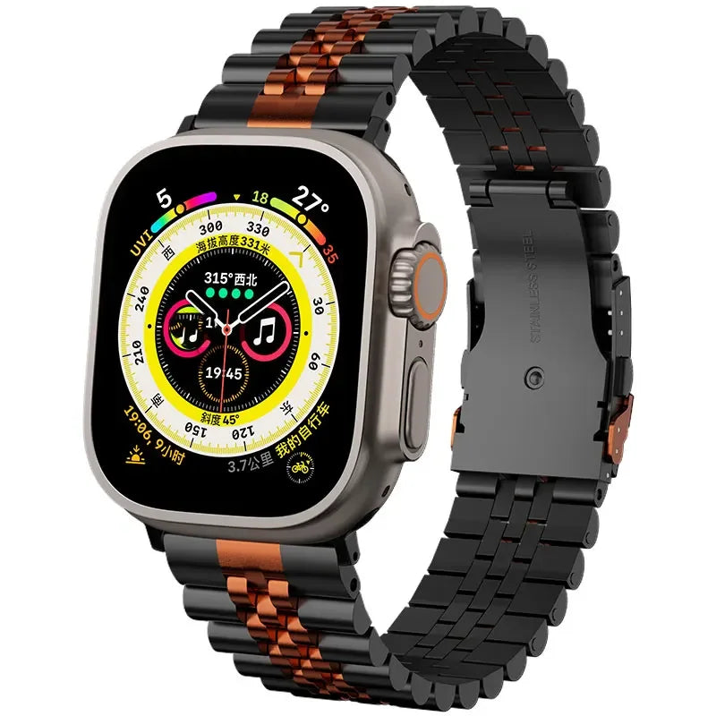 Stainless Steel Quick-Release Link Band for Apple Watch