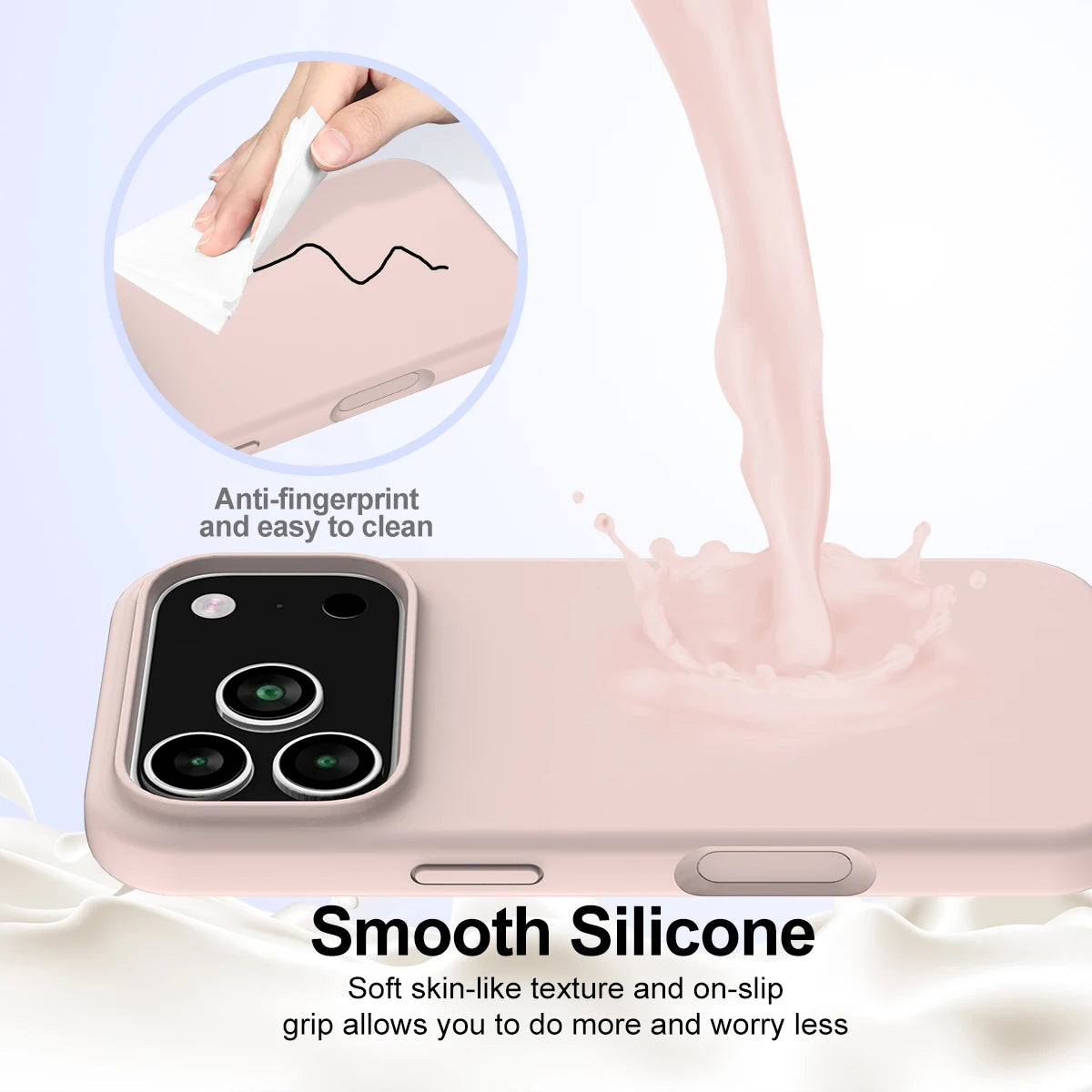 MagSafe-Compatible Silicone Protective Case for iPhone 17 Series