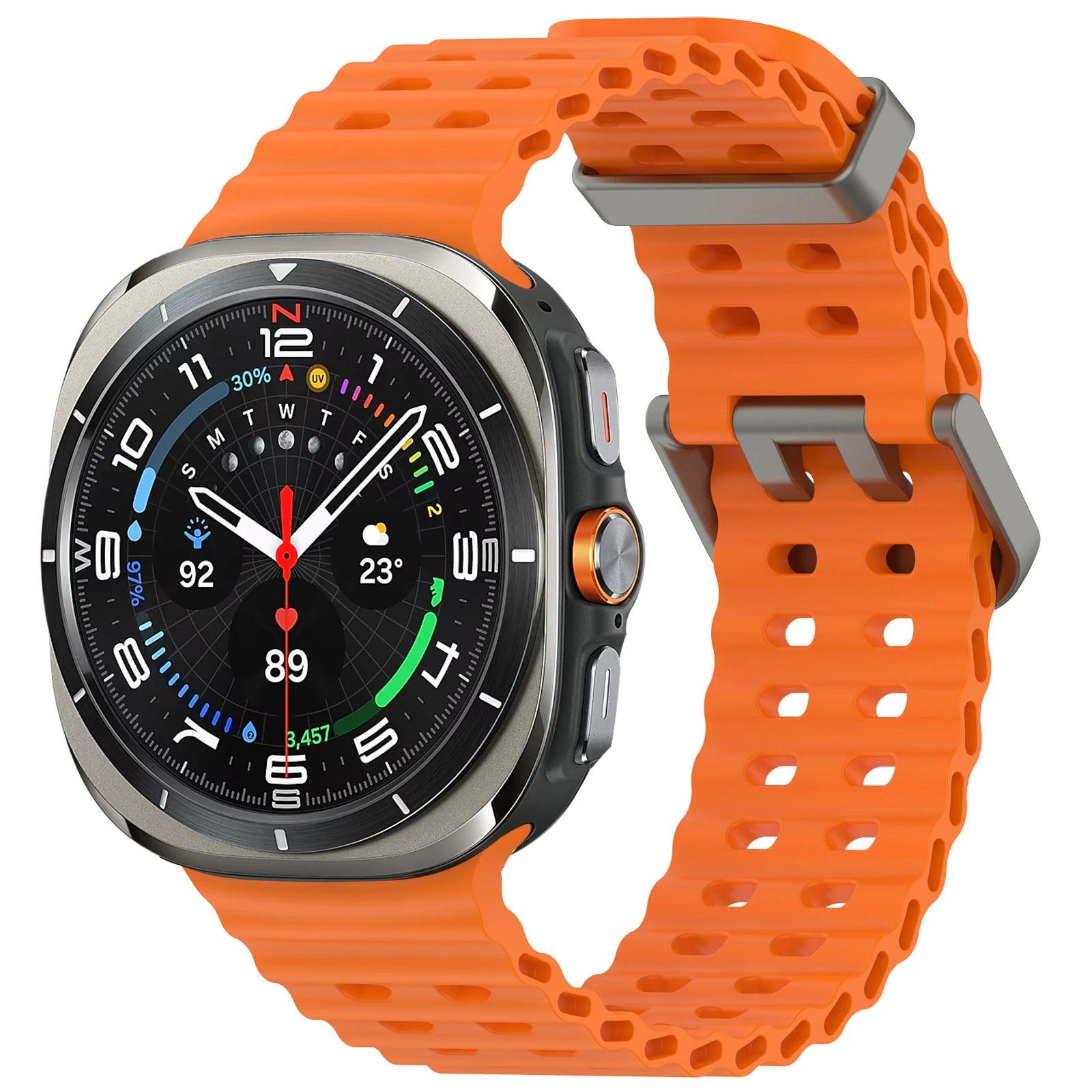 Marine Silicone Sport Band for Samsung Galaxy Watch Ultra and Samsung Galaxy Watch Ultra (2025)