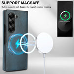 Retro Leather Magnetic Case for Samsung Galaxy Z Fold 6