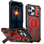 Heavy Duty Armor MagSafe Case with Metal Kickstand for iPhone 17 Series