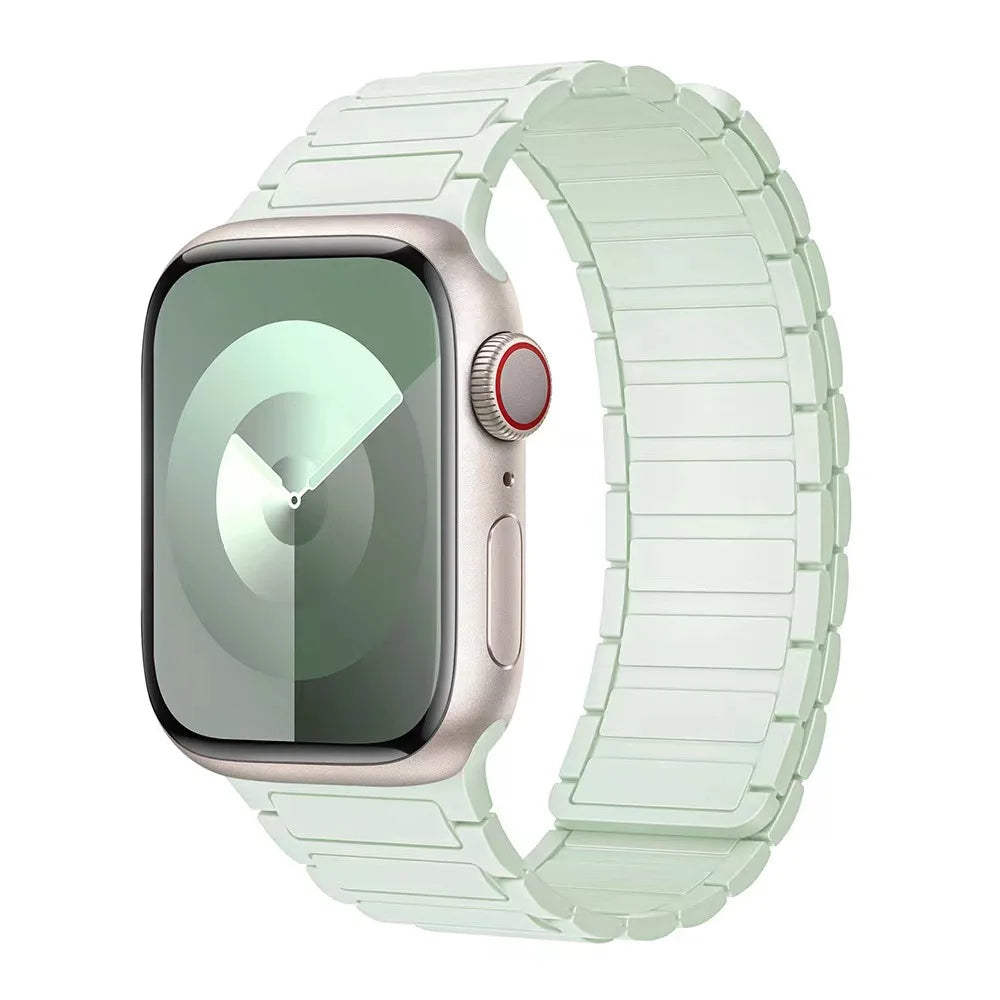 Silicone Replacement Strap with Magnetic Closure for Apple Watch