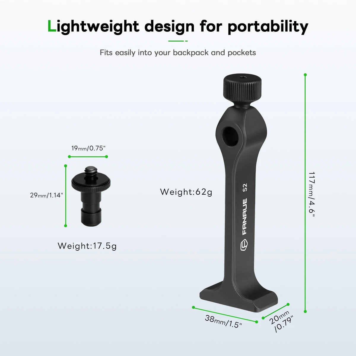 Aluminum Binoculars Tripod Adapter with Arca Swiss Quick Release Base