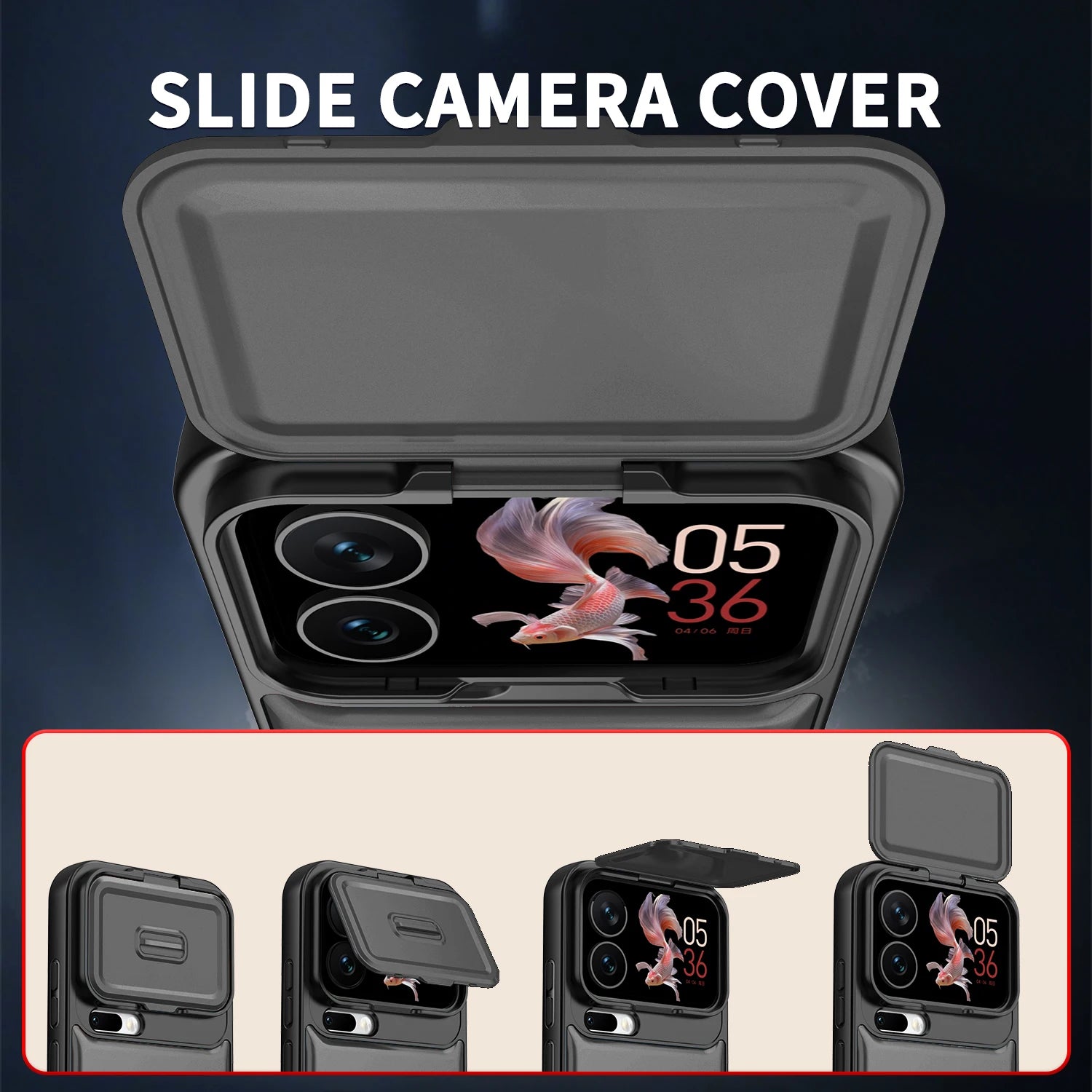 Rugged Case with Ring Stand and Lens Cover for Xiaomi 17 Series