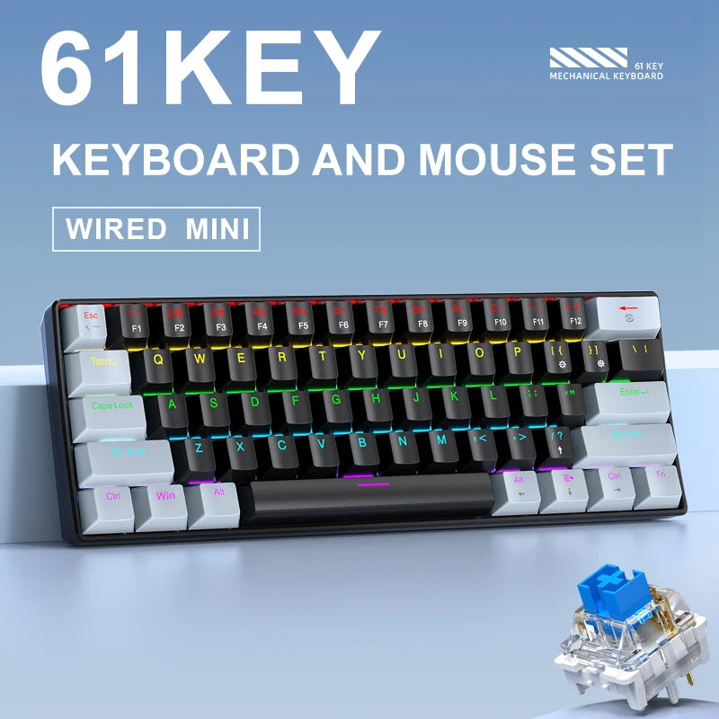 APAYADO K61 60% Portable Mechanical Keyboard