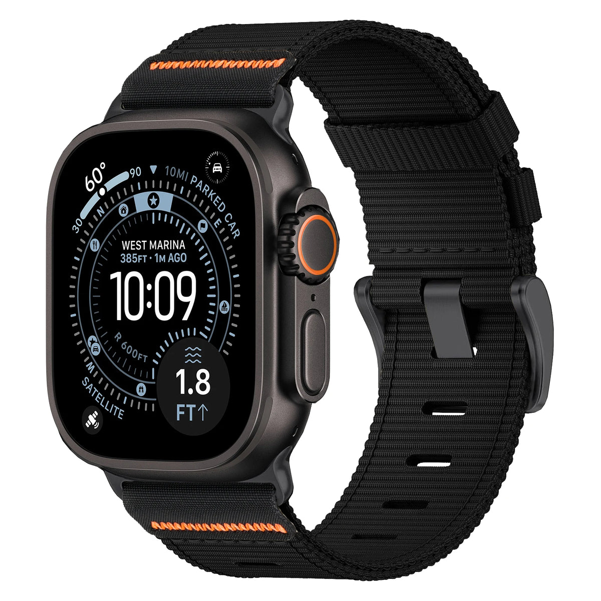 Rugged Woven Nylon Band with Pin Buckle for Apple Watch