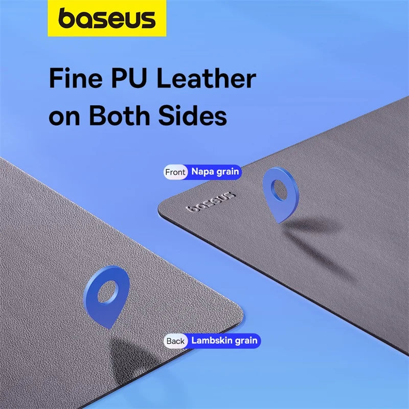 Simple Color Anti-Slip PU Leather Mouse Pad