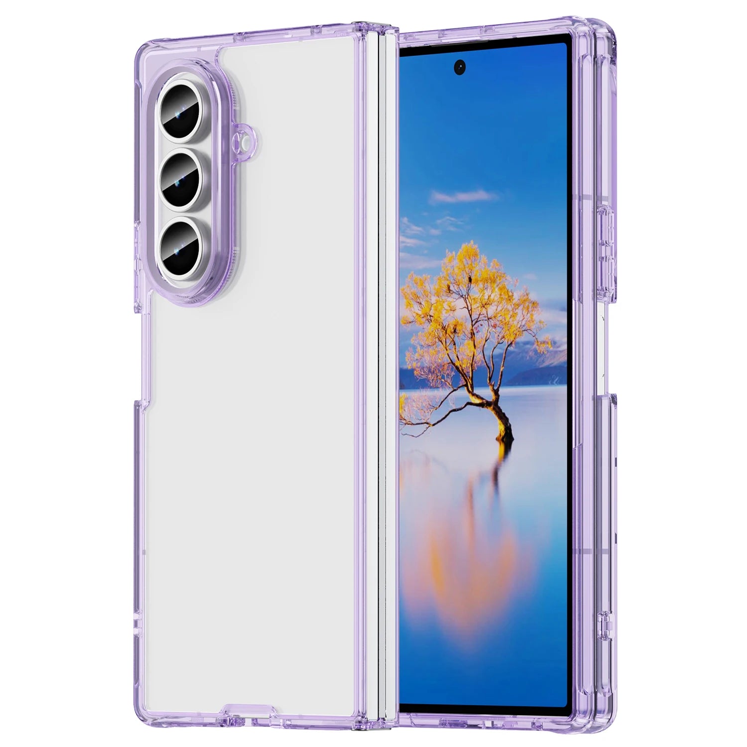 Clear Transparent Anti-Scratch Case for Samsung Galaxy Z Fold 7