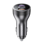 Essager 73W USB-C PD3.0 Car Charger with Digital Display