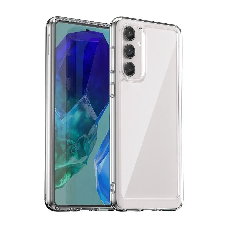 Colored Frame Transparent Bumper Case for Samsung Galaxy A37