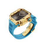 Luxury Stainless Steel Case & Silicone Strap Modification Kit for Apple Watch Series 10 (46mm)