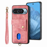 Google Pixel 9 Series Shockproof PU Leather Wallet Case with Built-in Card Holder