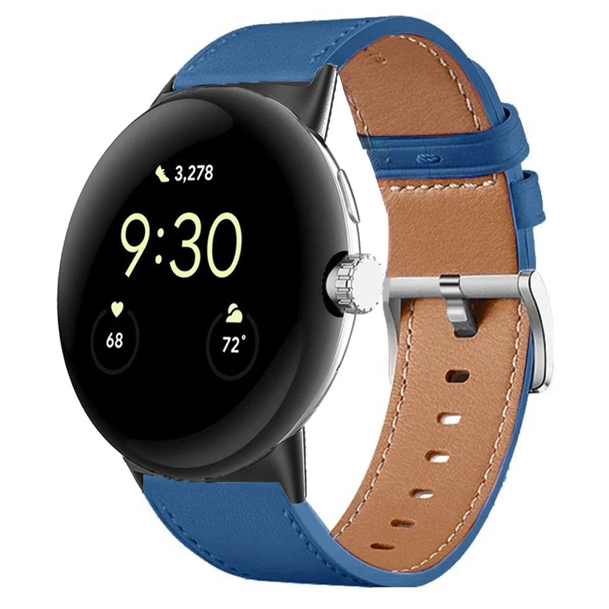 Premium Leather Replacement Strap for Google Pixel Watch 3