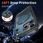 Shockproof MagSafe Case with Rotating Kickstand for iPhone 17 Series