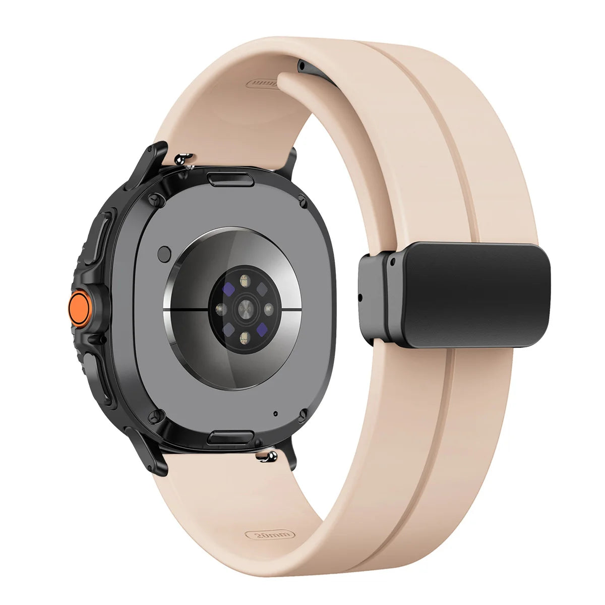 Silicone Magnetic Buckle Strap for Samsung Galaxy Watch 8 /  Galaxy Watch 8 Classic