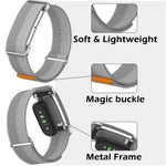 Velcro Adjustable Woven Nylon Watch Strap for Google Fitbit Air