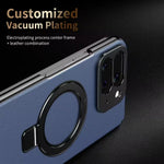 Google Pixel 10 Pro Fold Leather Magnetic Case with Ring Stand