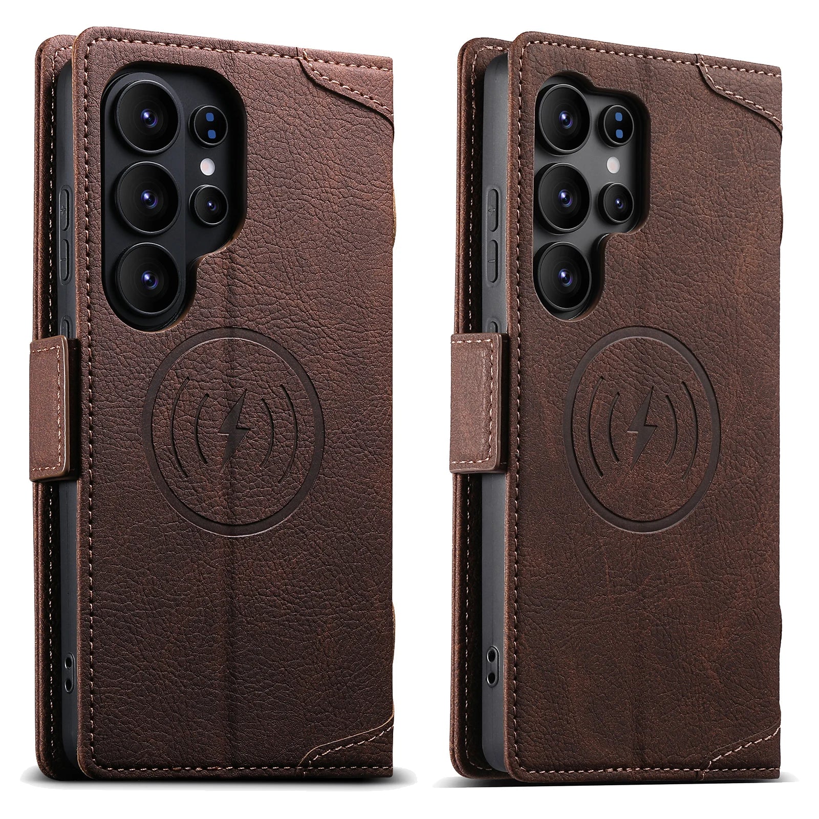 Lychee Grain Leather Case with Stand for Samsung Galaxy S26 Ultra