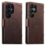 Lychee Grain Leather Case with Stand for Samsung Galaxy S26 Ultra