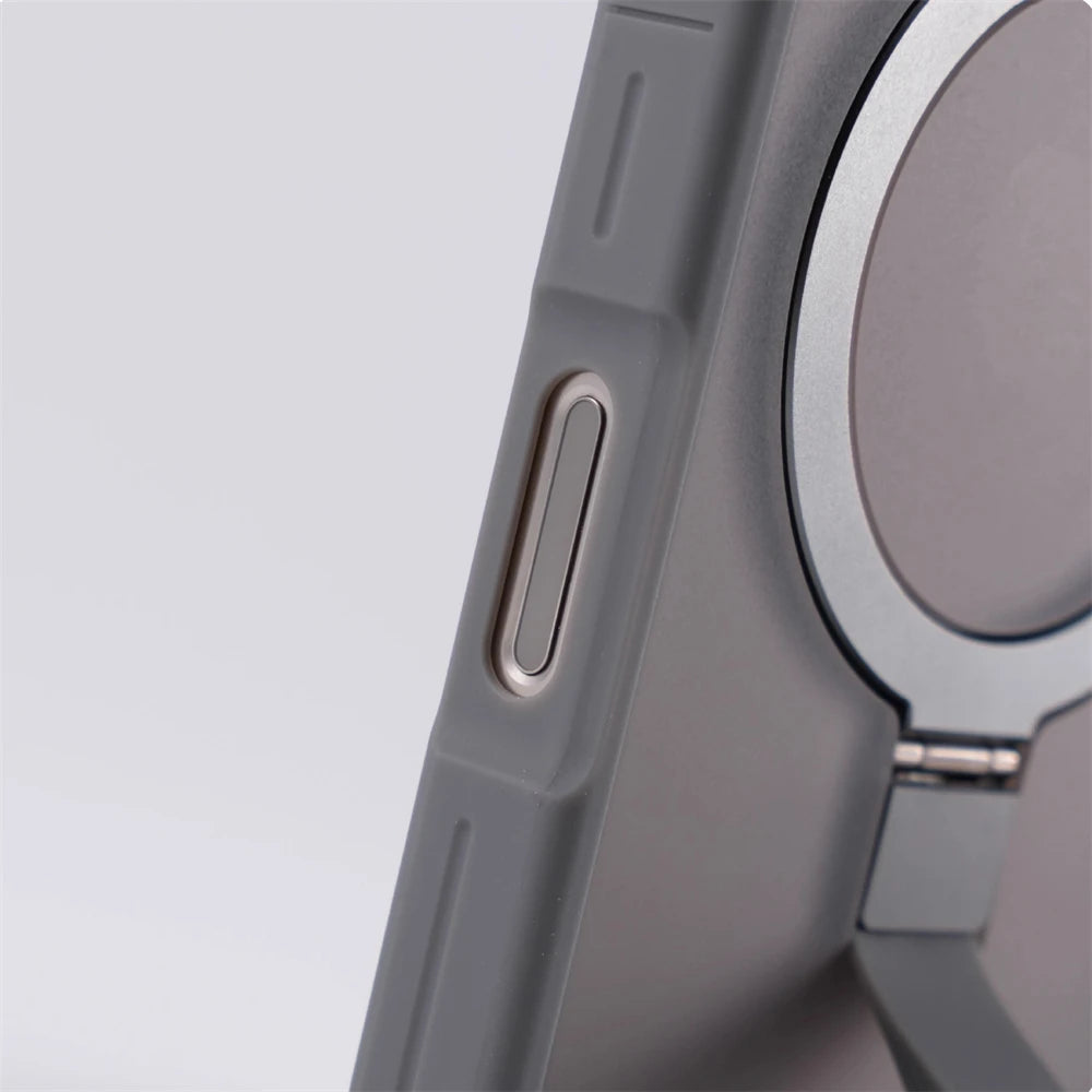 Shockproof Matte MagSafe Case with Stand & Lanyard for iPhone 16 Series