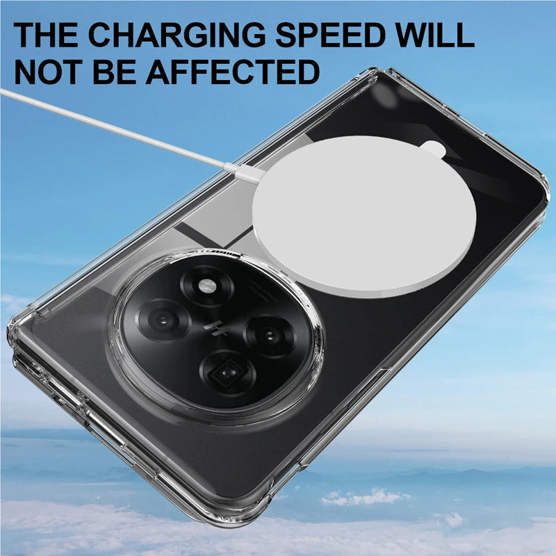 Anti-Fingerprint Transparent Magnetic Case for OPPO Find N5